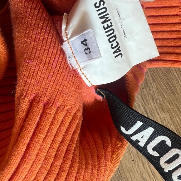 SOLD ON DEPOP Jacquemus Orange & Pink Le Body Yauco Bodysuit - Picture 2 of 3